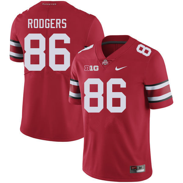 #86 Bryson Rodgers Ohio State Buckeyes Jerseys Football Stitched-Red